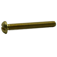 A3300120100R 10-24 X 1 ROUND HD MACHINE SCREW BRASS